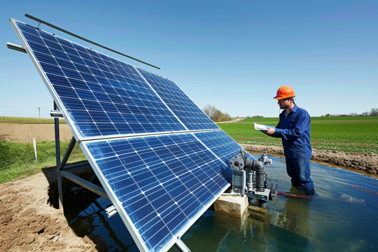 Calculer le nombre de panneaux solaires nécessaires pour une pompe immergée