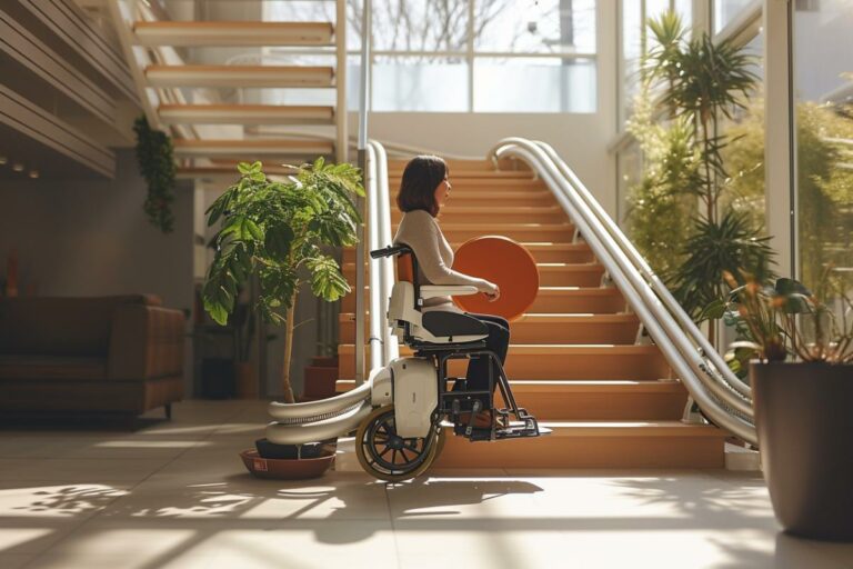 Monte-escaliers pour autonomie et mobilité en fauteuil roulant