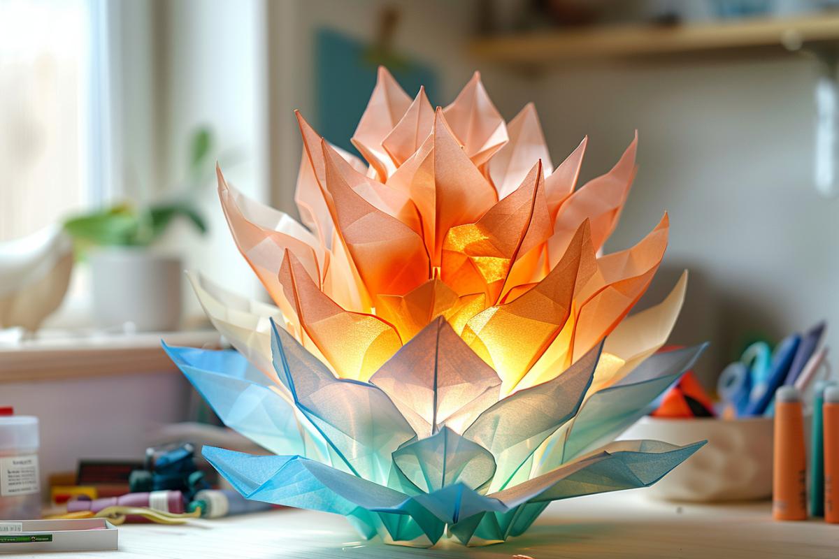 DIY facile : Comment fabriquer votre propre lampe origami - Tutoriel complet