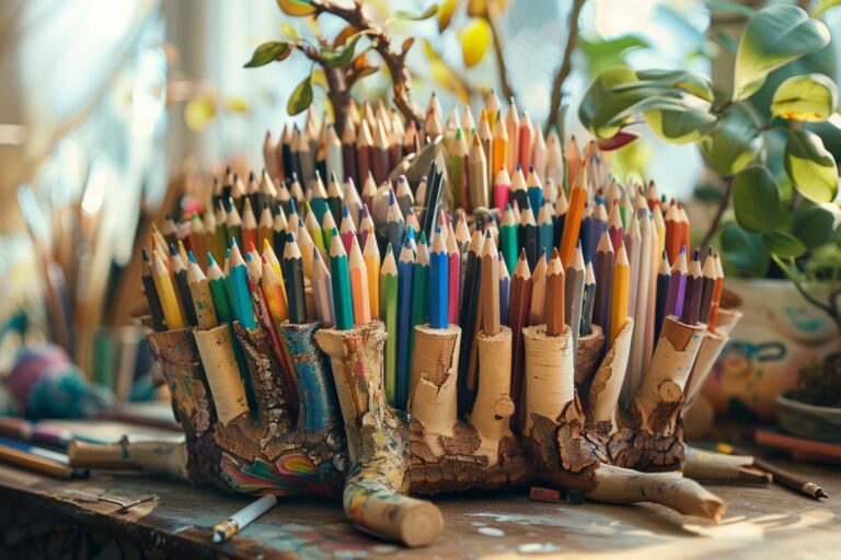 Transformez votre bureau : Ce pot à crayon forêt DIY va vous étonner !