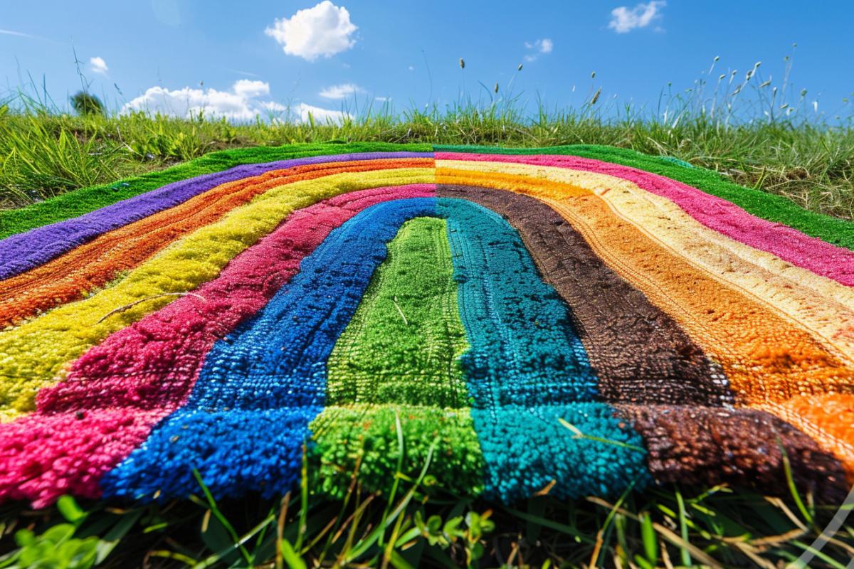 DIY : Comment fabriquer votre paillasson arc-en-ciel facilement