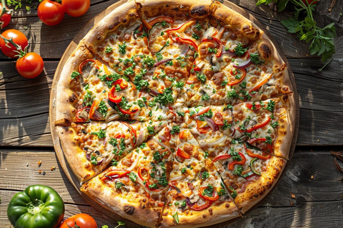 Recette de pizza végétarienne 4 saisons : saveurs et esthétique au rendez-vous