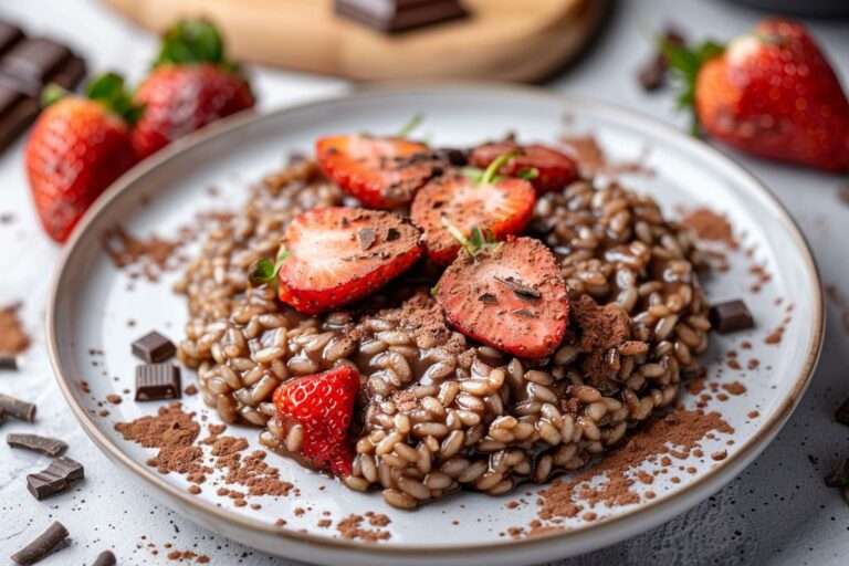 Recette minceur facile : Risotto au chocolat allégé pour se faire plaisir