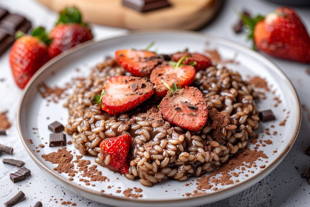 Recette minceur facile : Risotto au chocolat allégé pour se faire plaisir