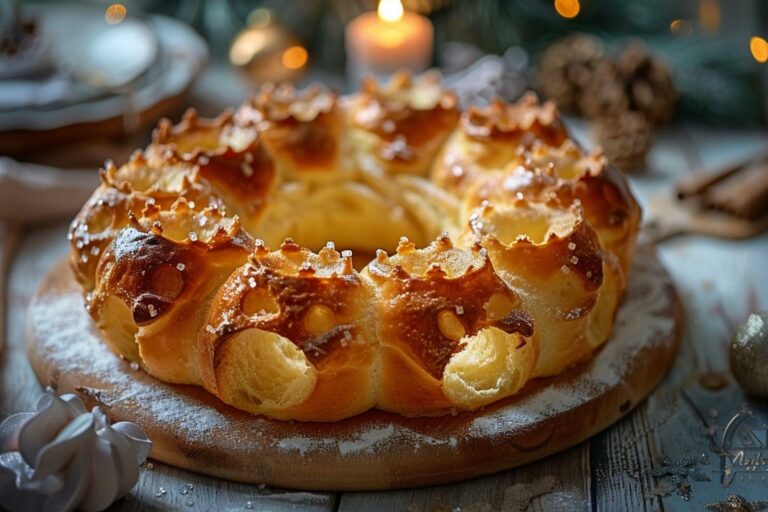 Recette facile de la brioche des rois moelleuse et dorée à perfection