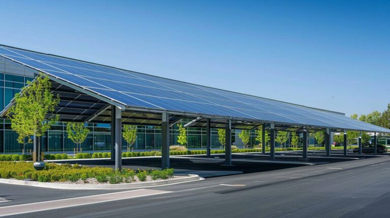 Intégration de carports solaires pour les entreprises
