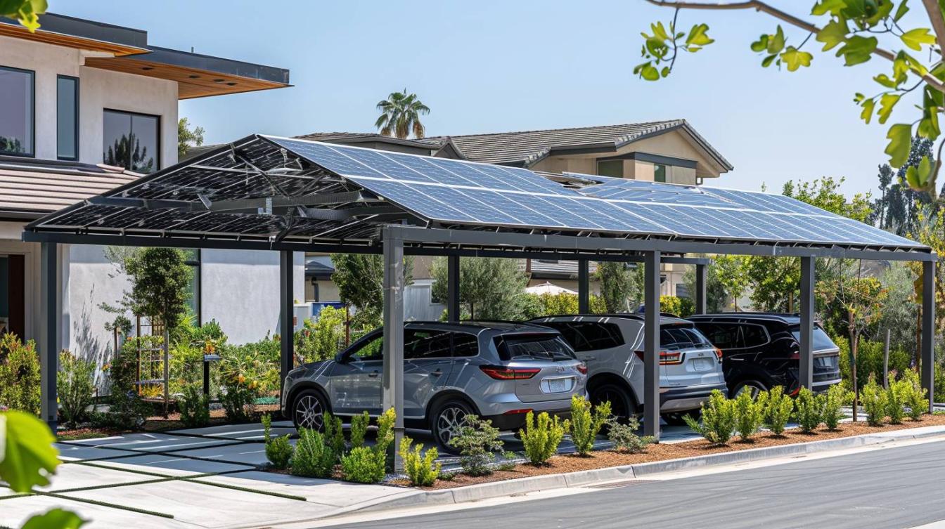 Les bienfaits écologiques des carports solaires