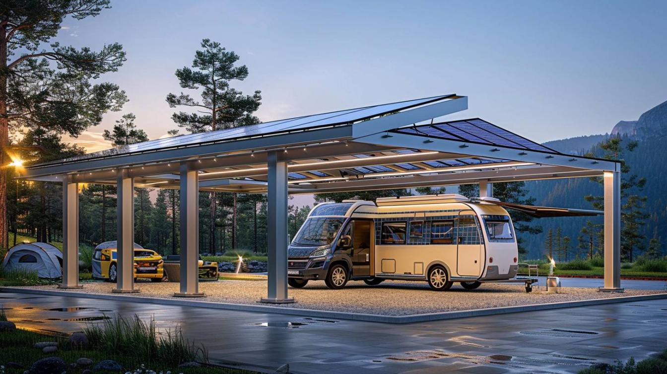 Tout savoir sur le carport solaire pour camping-car