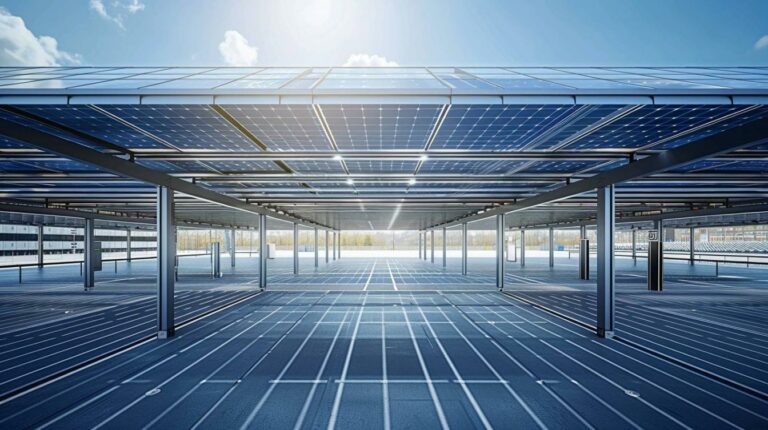 Carports solaires : stockage d&rsquo;énergie innovant