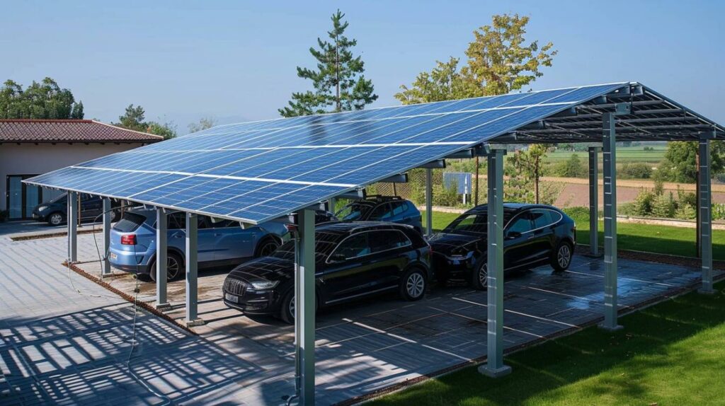 Le futur des carports solaires hybrides
